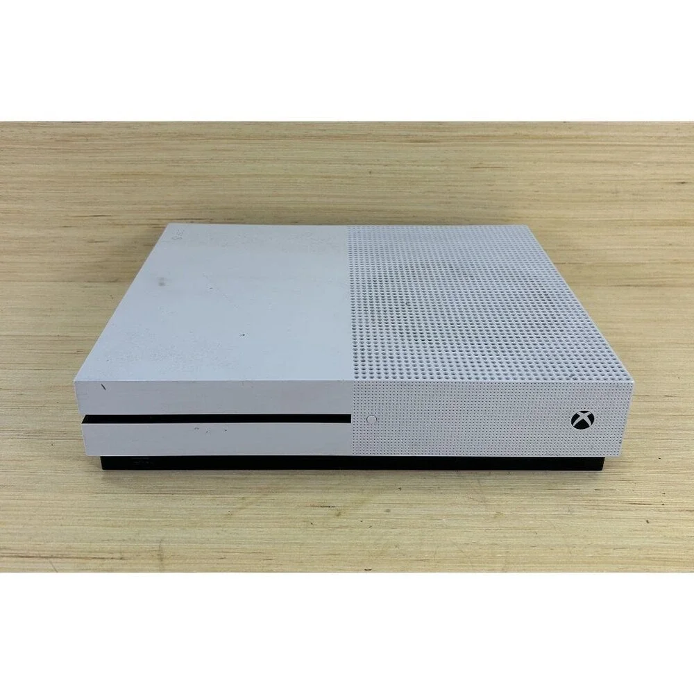 Microsoft Xbox One S Model 1681 White Disk Version Console Only